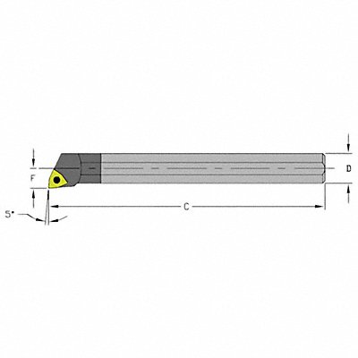 ULTRA-DEX USA E16TSWLCR3 Indexable Boring Bar 1.1850 Carbide