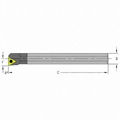 ULTRA-DEX USA E12QSTUPR3 Indexable Boring Bar 0.9200 Carbide