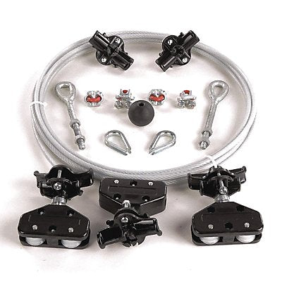 DAYTON 33N207 Festoon System Kit 1/4 Rope L 20 Ft
