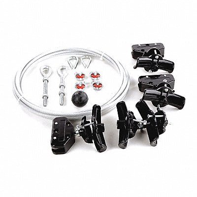 DAYTON 33N211 Festoon System Kit 1/4 Rope L 20 Ft