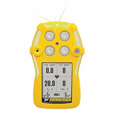 BW TECHNOLOGIES QTFC1 Repl Gas Detector Front Enclosure Yellow