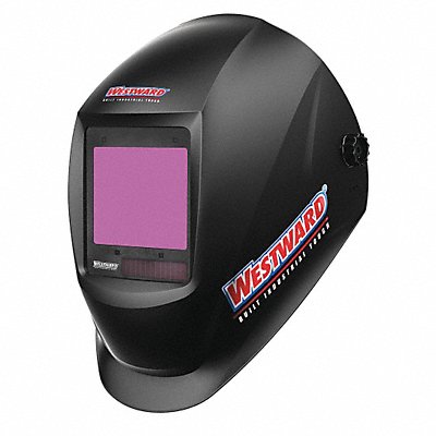 WESTWARD 33N557 Auto Dark Weld Helmet 5-8/9-13 Black