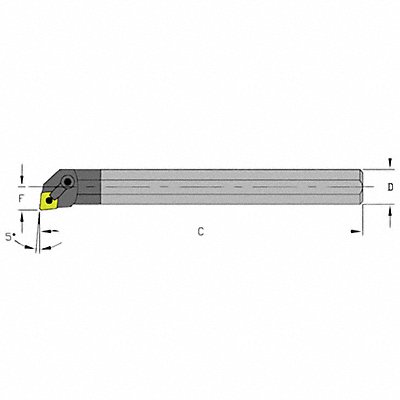 ULTRA-DEX USA E16TMCLNR4 Indexable Boring Bar 1.2000 Carbide