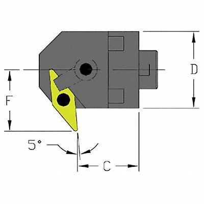 ULTRA-DEX USA MH16MVXNL3CFT Indexable Cutting Head VNMG 1.4350
