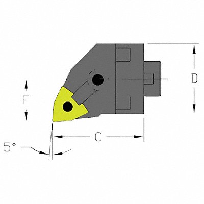 ULTRA-DEX USA MH28MWLNL4CFT Indexable Cutting Head WNMG 2.0100