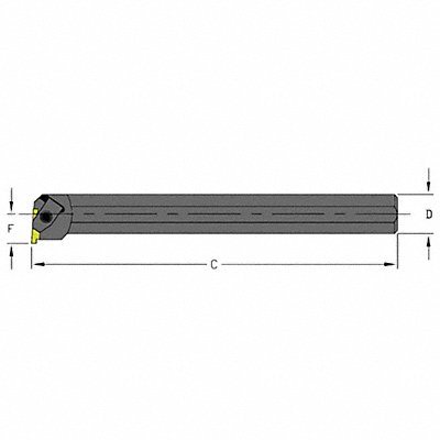 ULTRA-DEX USA S12QNEL2 Grooving/Parting Toolholder LH