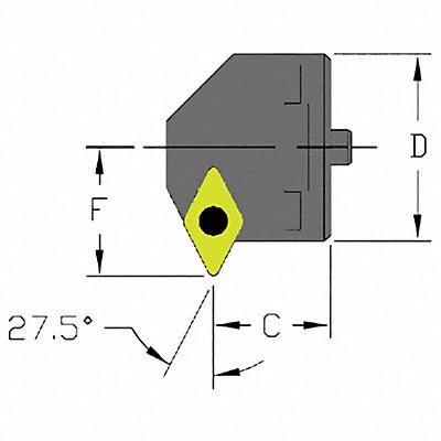 ULTRA-DEX USA SH20SDNCR3 Indexable Cutting Head DCMT 1.5750