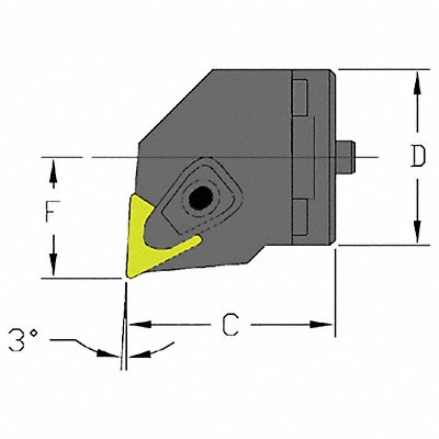 ULTRA-DEX USA SH20DTUNR3 Indexable Cutting Head TNMG 1.5750