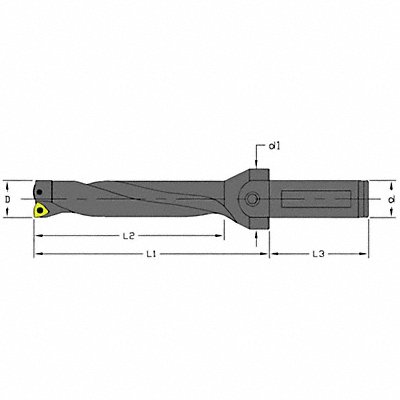 ULTRA-DEX USA UD22504D150 Indexable Insert Drill 1-1/2