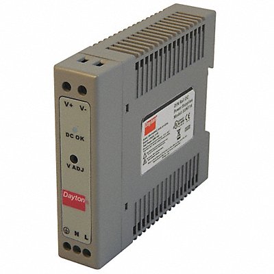 DAYTON 33NT16 Power Supply DIN Rail 30W 12VDC Plastic