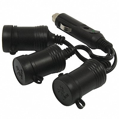 ROADPRO RPPSP211 Cigarette Lighter Adaptor 3 Outlet 12V