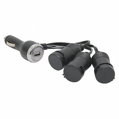 MOBILESPEC MS211USBBL Power Adaptor 4 Outlet 12V