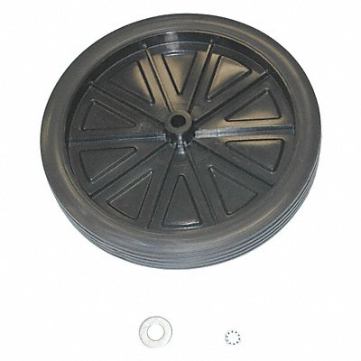 RUBBERMAID COMMERCIAL PRODUCTS GRFG9W71L2BLA Wheel Kit 12 in Dia PK2