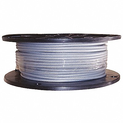 DAYTON 33RG27 Wire Rope 25 ft L 3/64 in Dia 54 lb Cap