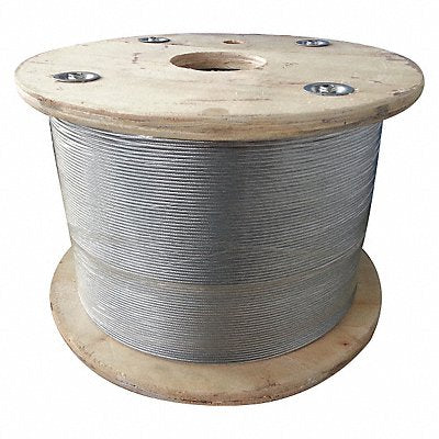 DAYTON 33RH52 Wire Rope 50 ft L 3/16 in Dia 840 lb
