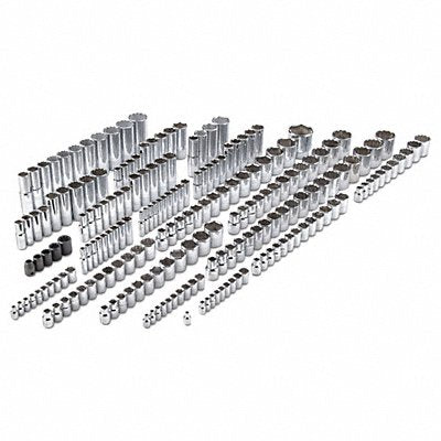 PROTO J47216 Socket Set Chrome 5/16-7/8 in 12Pt
