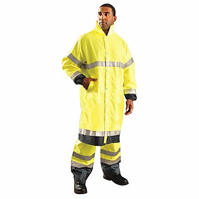 OCCUNOMIX LUXTJREYXL Rain Jacket Unisex Polyester Yellow XL