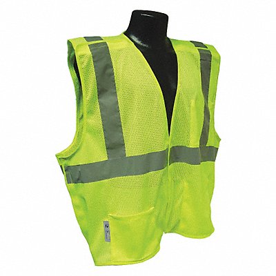 RADIANS SV4GM5X High Visibility Vest 5XL Green 36in. HL