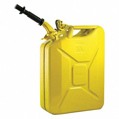 WAVIAN 2238C Gas Can 5 gal Yellow Include Spout