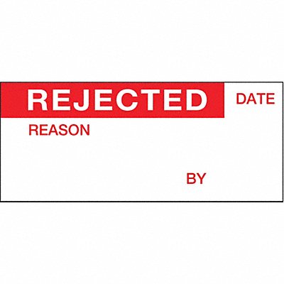 BRADY WOX1 Quality Inspection Label 1-1/2 W PK14