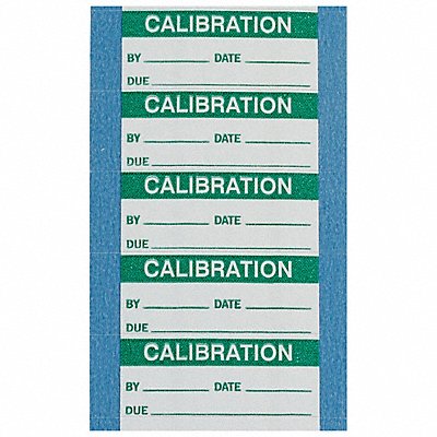 BRADY WO10VP Calibration Label 5/8 H 1-1/2 W PK70