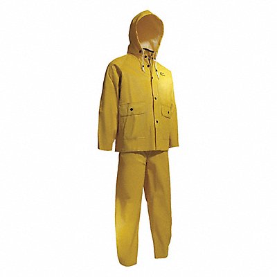 ONGUARD 7601700 Rain Suit w/Jacket/Bib Unrated Yellow L