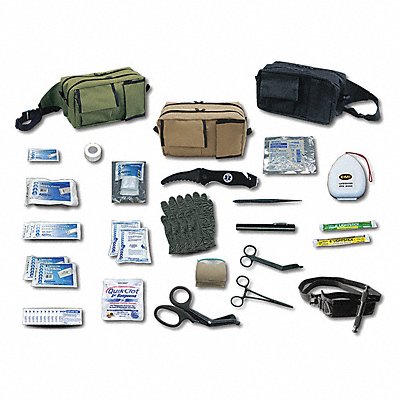EMI 9127 Emrgncy Medical Kit 42 Components Grn