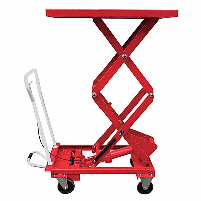 DAYTON 33W295 Scissor Lift Cart 660 lb Steel Fixed