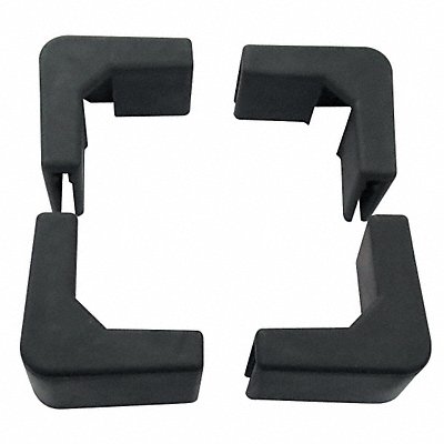 TOUGH GUY 33W342 Corner Bumpers Rubber Black PK4