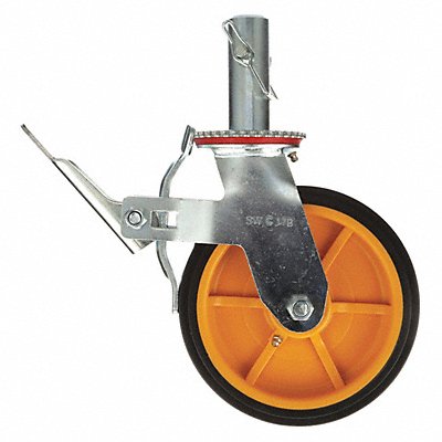 BIL-JAX 26952 Castor-8In-Rnd-5 - Yellow Hub