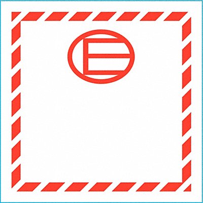 STRANCO INC HMSL450EP100 Label 4 1/2 in x 4 1/2 in Paper