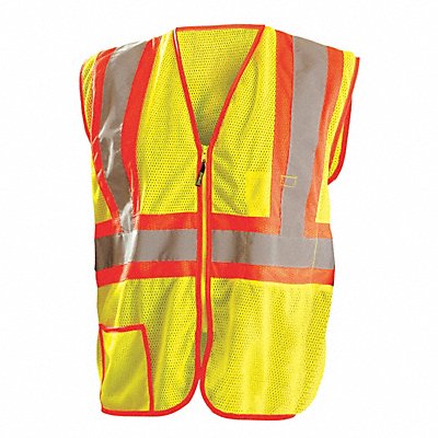 OCCUNOMIX LUXSSCLC2ZYM Safety Vest Yellow 2-Tone Class 2 M