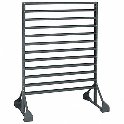 QUANTUM STORAGE SYSTEMS QRU12D BinRailFlrRck 20inx54inx36in Load Capacity 133lb