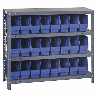 QUANTUM STORAGE SYSTEMS 1839SB803BL G7422 Bin Shelving 18inx39inx36in Blue