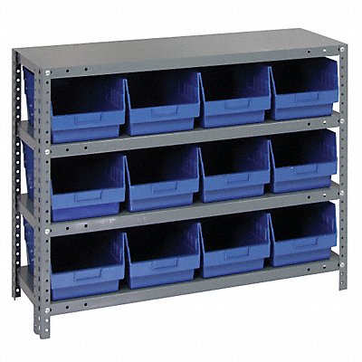 QUANTUM STORAGE SYSTEMS 1839SB808BL G7424 Bin Shelving 18inx39inx36in Blue