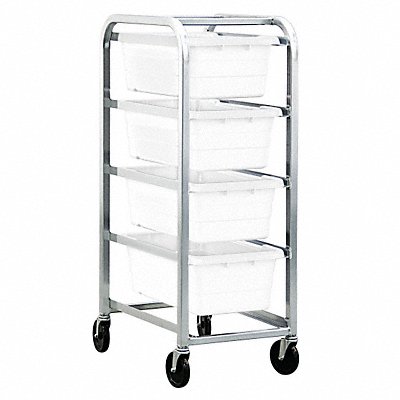 QUANTUM STORAGE SYSTEMS TR425168WT Cross Stack Tub Rack w/4 Tubs White