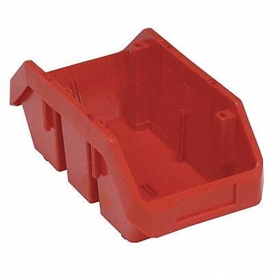 QUANTUM STORAGE SYSTEMS QP1265RD Cross-Stacking Bin Red PP 5 in