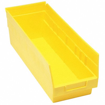 QUANTUM STORAGE SYSTEMS QSB804YL G7029 Shelf Bin Yellow Polypropylene 8 in