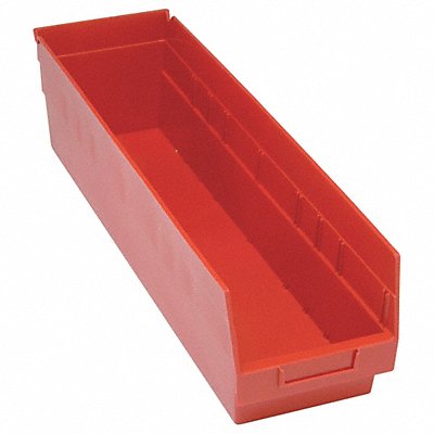 QUANTUM STORAGE SYSTEMS QSB806RD G7031 Shelf Bin Red Polypropylene 8 in