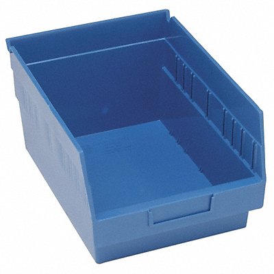 QUANTUM STORAGE SYSTEMS QSB807BL G7032 Shelf Bin Blue Polypropylene 8 in