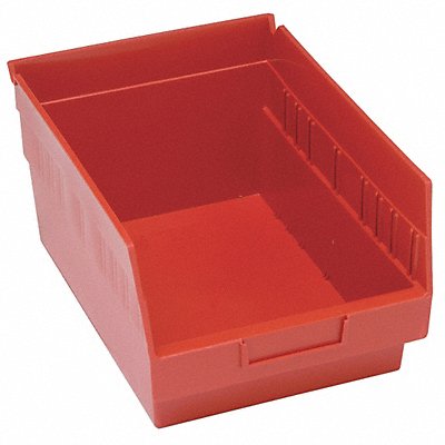 QUANTUM STORAGE SYSTEMS QSB807RD G7032 Shelf Bin Red Polypropylene 8 in