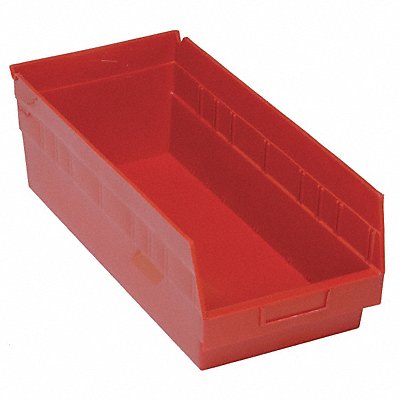 QUANTUM STORAGE SYSTEMS QSB808RD G7033 Shelf Bin Red Polypropylene 8 in