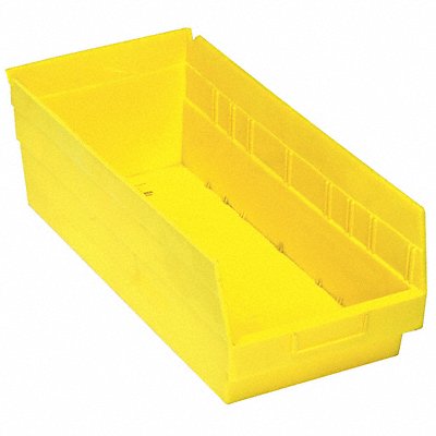 QUANTUM STORAGE SYSTEMS QSB808YL G7033 Shelf Bin Yellow Polypropylene 8 in