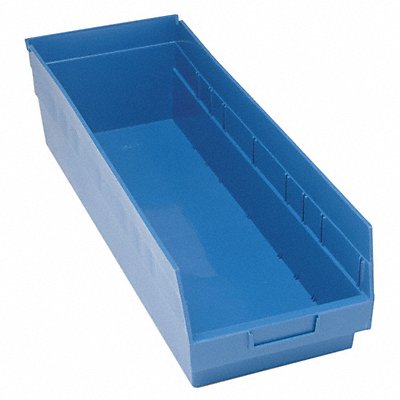QUANTUM STORAGE SYSTEMS QSB814BL G7036 Shelf Bin Blue Polypropylene 8 in