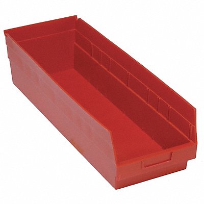 QUANTUM STORAGE SYSTEMS QSB814RD G7036 Shelf Bin Red Polypropylene 8 in