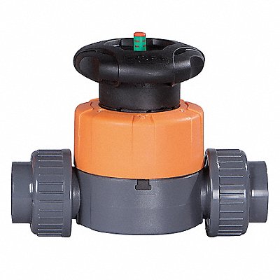 GEORG FISCHER 161514612 Diaphragm Valve 2-Way 1/2 In Socket/Thrd