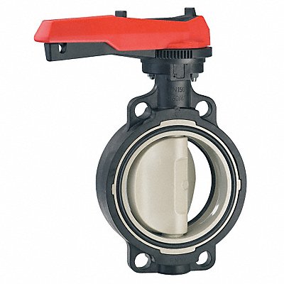 GEORG FISCHER 167567026 Butterfly Valve Polypropylene 5 In