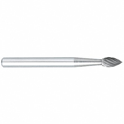 OSG 9009020 Flame Bur 1/8 Carbide Single Cut