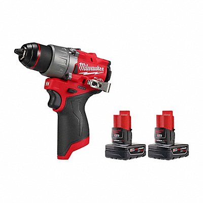 MILWAUKEE 34032048112412 M12 FUEL 1/2 Drill/Driver + Battery 2PK
