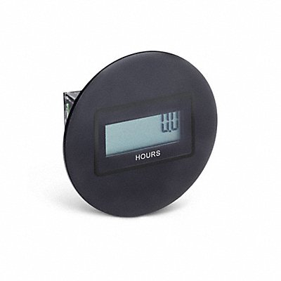 TRUMETER 34103000 LCD Hour Meter SAE Round Flush 8 digit